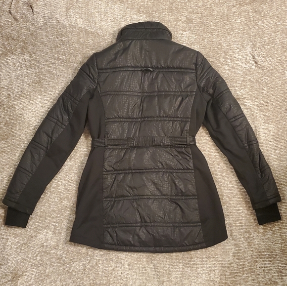 Michael Kors Mixed Media Black Puffer Coat - Picture 4 of 11